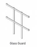21203313 - Glass Guard for 36" Door - 22" Height - (Bronze) - (LARCO)