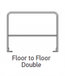 23084500 - 36"H x 30"L - Floor to Floor Double - Aluminum Guide Rails -