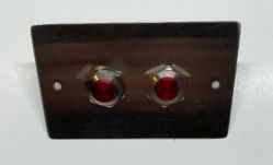 1089-3930 - (2) Push Buttons w/Mounting Plate - QSP-713E - (Serial #4243