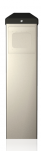 10BOLLARDSLV - 6" X 45" X 4"   Bollard Push Plate - (Silver) - (BEA)