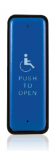 10PBJ1B - 1.5" x 4.75" Jamb Plate Assy. - (Blue Jamb and White Logo) - (