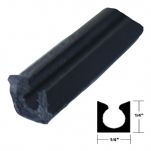430-001B - New Style Vinyl Bottom Pin Guide Track Cap - (SOLD PER 8 FOOT