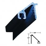 432569-4FT - 1/4in, Beveled Glass Stop w/Vinyl - (Dark Bronze) -  (Stanl