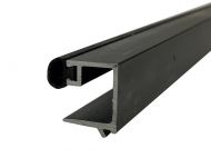 5-11-4040DB- 8ft. 1/4" Square Glass Stop (DARK BRONZE) Includes Vinyl In