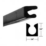 50-20-135 - Plastic Guide Extrusion/Vinyl For Bottom Track - (Besam SL50