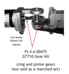 A-00475 - GT710 Gear Kit - (Ring & Pinion Gear sold as Matched set) - (B