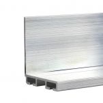 A1315-01-W-10 - 1 3/8" x 1 1/2" L-Shape Aluminum Bottom Seal Retainer -