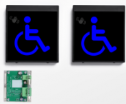 AM-BLUE-KIT - BLUE TOUCHLESS ACTUATOR KIT - (For Doors with NO LOCK) - (