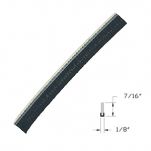 C0350B - Nosing Mohair (BLACK) - SOLD PER FOOT - (Horton 2000 Linear, Be