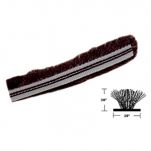 C0389-1 - Vertical Interlock Mohair (BLACK) - SOLD PER FOOT - (Horton 20