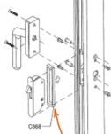 C0865 - SPACER - (ONLY) - ICU Positive Latching Lock - CLEAR - (Horton I