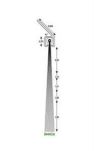 4 FT. ANGLED NYLON BRUSH DOOR SWEEP w/Hardware - (Clear Anodized) - (SEA