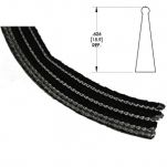 DE0152-120 - Weatherstrip SK27159 - REAR EDGE - (15.9MM) - (SOLD PER FOO