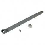 DS1947-01A / DK2515-01A - Track Arm w/Slide - 0in. Reveal - (Clear Alumi