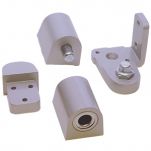 Door Controls OP14G-ALL US Aluminum Style Pivot Set - Left Hand (Aluminu