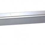 4 FT. TRIPLE VINYL DOOR SWEEP w/Hardware - (Clear Anodized)