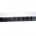 3 FT. NYLON BRUSH DOOR SWEEP w/Hardware - (Clear Anodized)