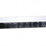 4 FT. NYLON BRUSH DOOR SWEEP w/Hardware - (Clear Anodized)