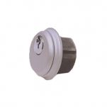 TWO Mortise Cylinders (Keyed ALIKE) Aluminum Finish