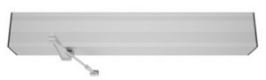 QD7000-1A-39.5 - RH PUSH SINGLE Operator Assy. w/39.5" Header - (CLEAR ANODIZED) - (QUAD SYSTEMS)