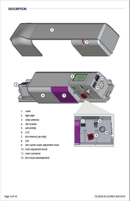 ULTIMO - AUTOMATIC SLIDING DOOR SENSOR WITH EXTENDED / ENHANCED SAFETY ...